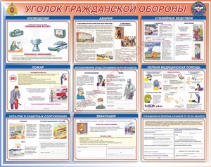 Стенд. Уголок Гражданской Обороны. 950х1200 - ПОЖАРНАЯ БЕЗОПАСНОСТЬ